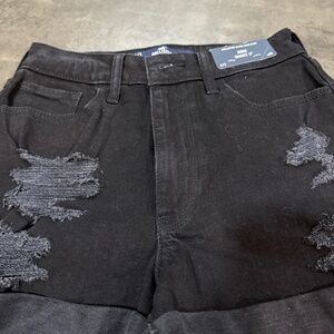 Black denim Jean short